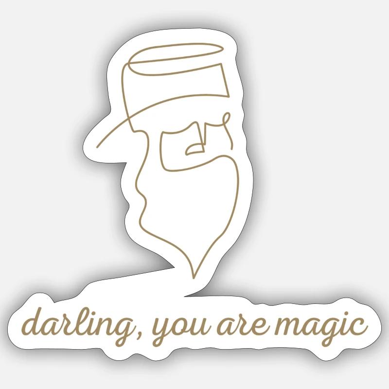 magic - Sticker Größe S (10 x 10 cm) - Mattweiß