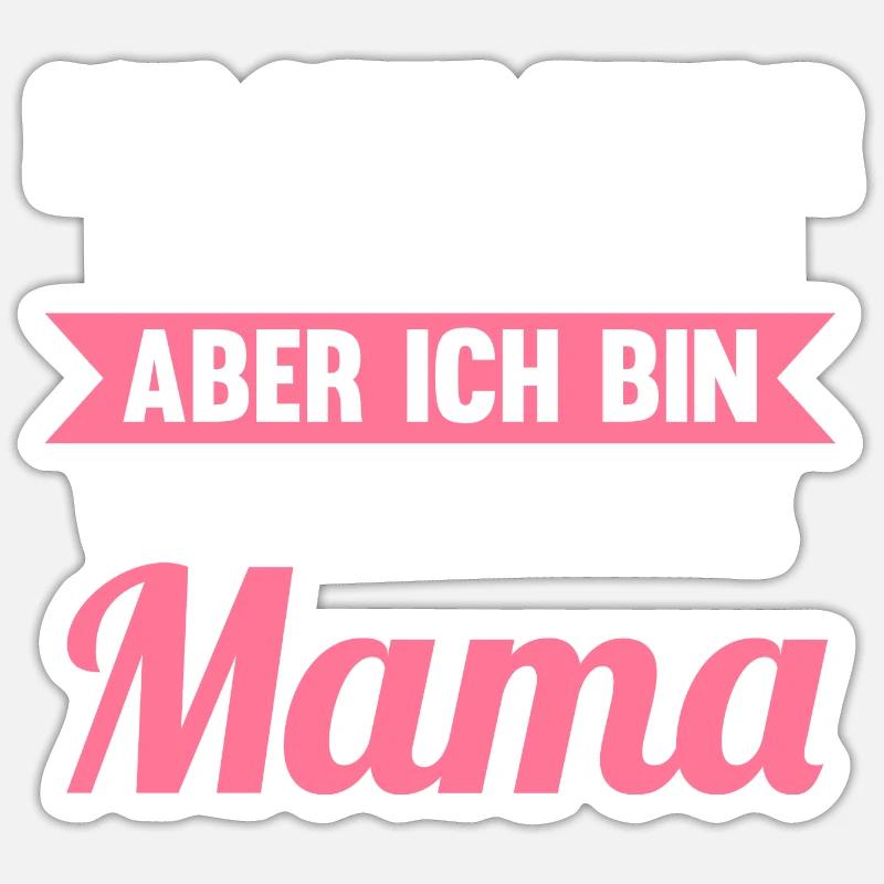 Mutter Mama - Sticker Größe S (10 x 10 cm) - Mattweiß