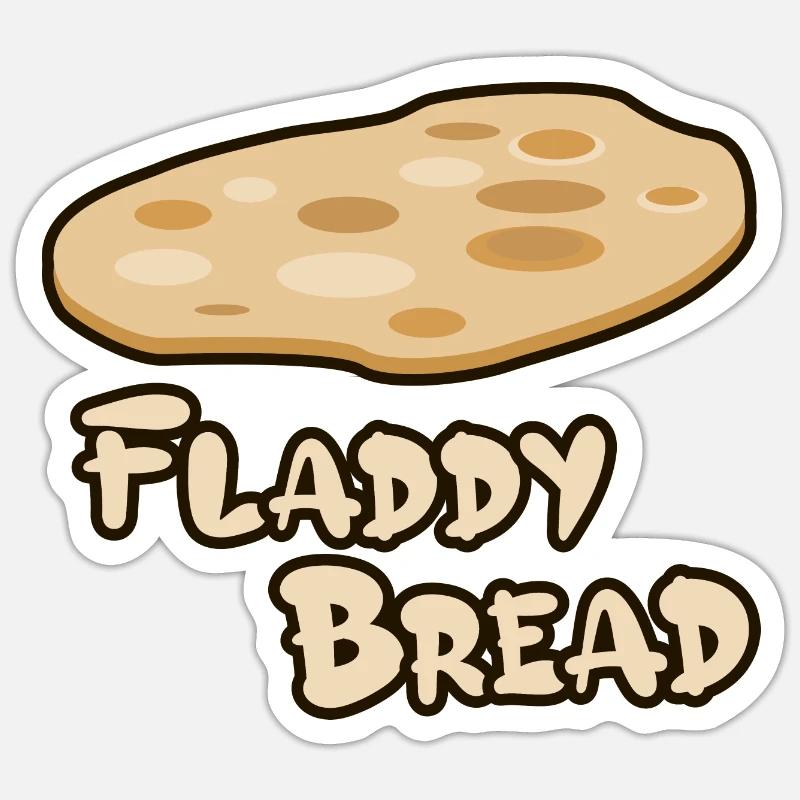 Fladdy Bread Flatbread Sticker size S (10 x 10 cm)
