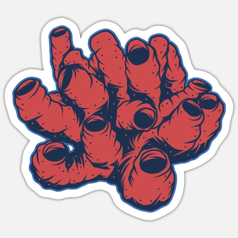 Corail Sticker taille S (10 x 10 cm)