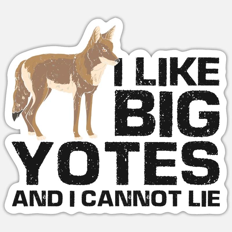 Coyote Design for Coyote Shreactors Sticker size S (10 x 10 cm)