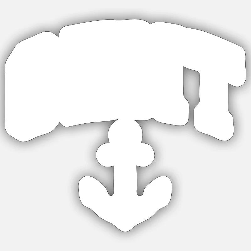 Gand - Sticker taille S (10 x 10 cm) - blanc mat
