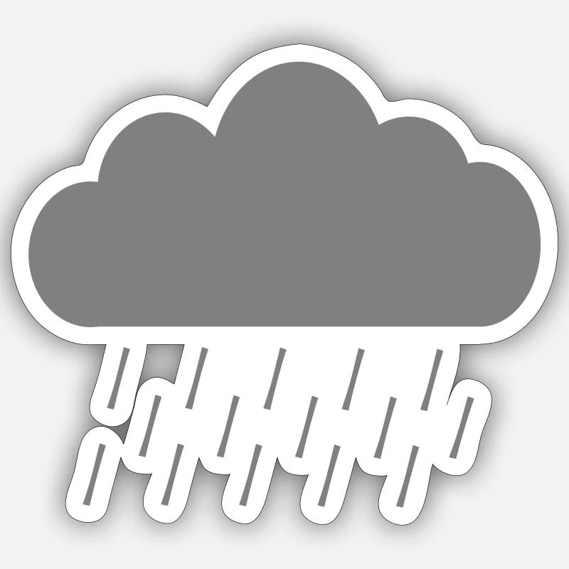 Nuage - Sticker taille S (10 x 10 cm) - blanc mat