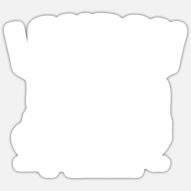 Bus de Londres - Sticker taille S (10 x 10 cm) - blanc mat