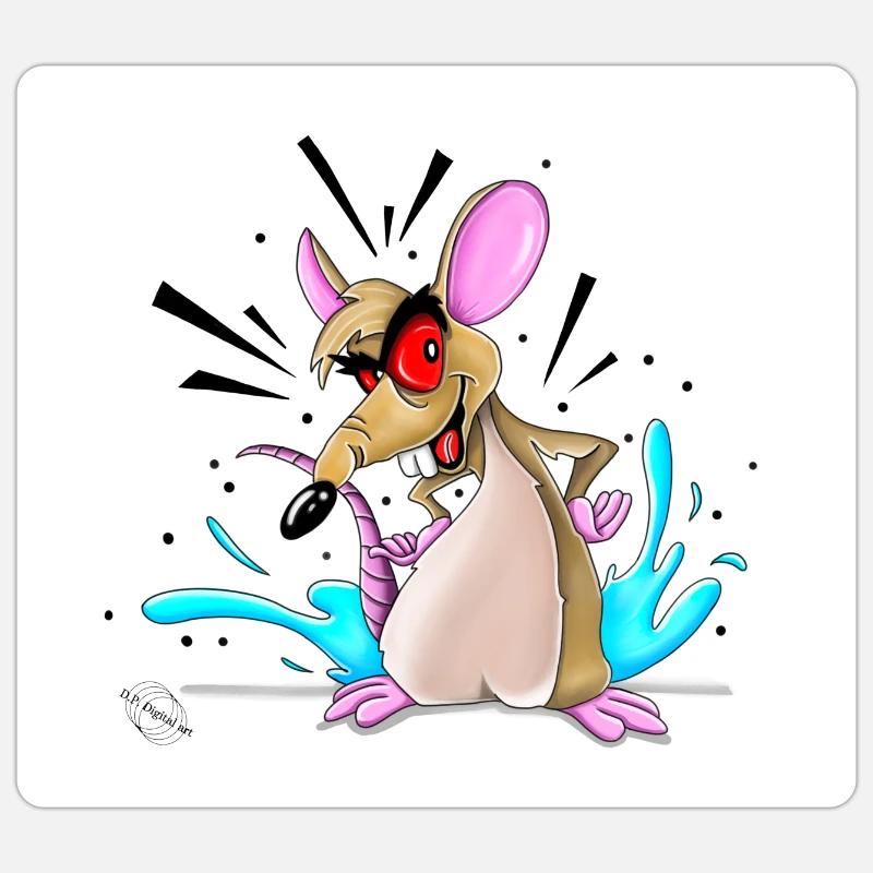 Mouse Sticker size S (10 x 10 cm)