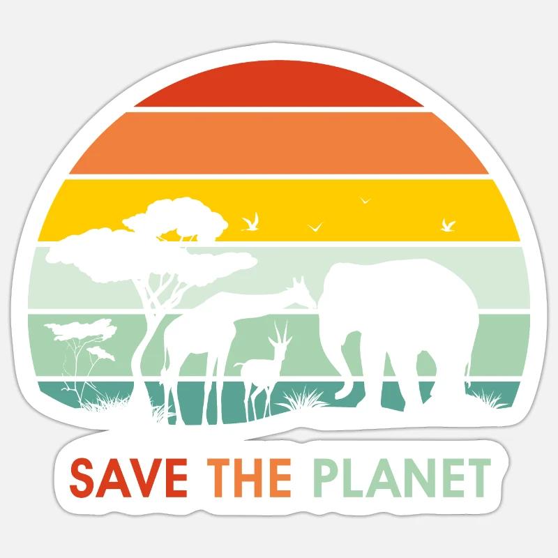 Save the planet Sticker size S (10 x 10 cm)