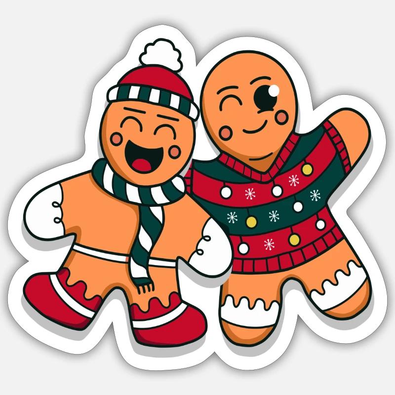 noel - Sticker taille S (10 x 10 cm) - blanc mat