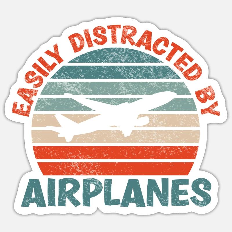 Slightly by Airplan Funny Sticker size S (10 x 10 cm)
