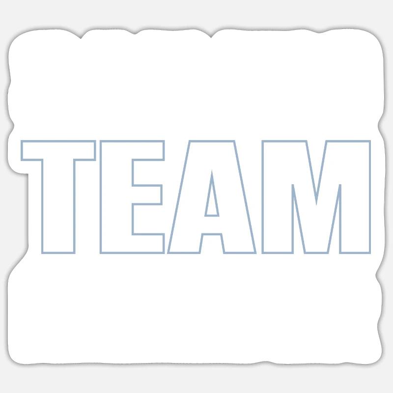 Équipe de voile - Sticker taille S (10 x 10 cm) - blanc mat
