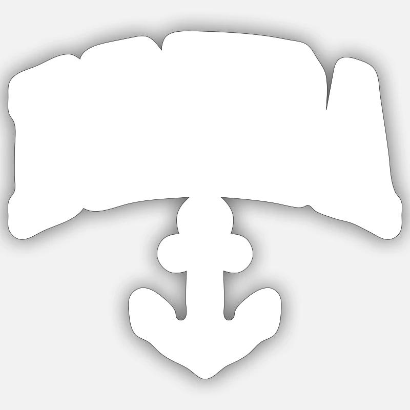 Breda - Sticker size S (10 x 10 cm) - white matte