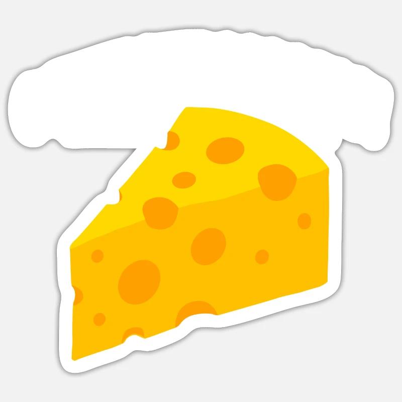 Cheesylicious Eating Cheesemaker Bio-Lebensmittel Sticker Größe S (10 x 10 cm)