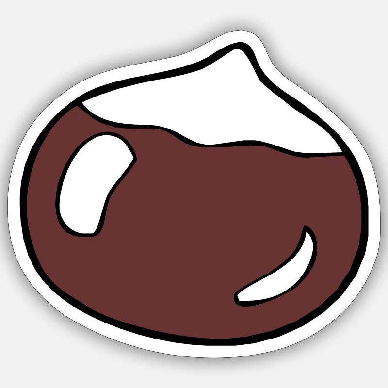 Hazelnut Sticker size S (10 x 10 cm)