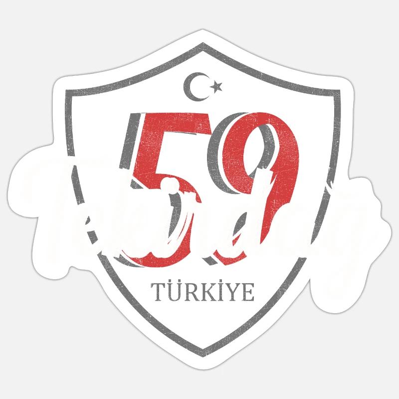 Tekirdag - Sticker taille S (10 x 10 cm) - blanc mat