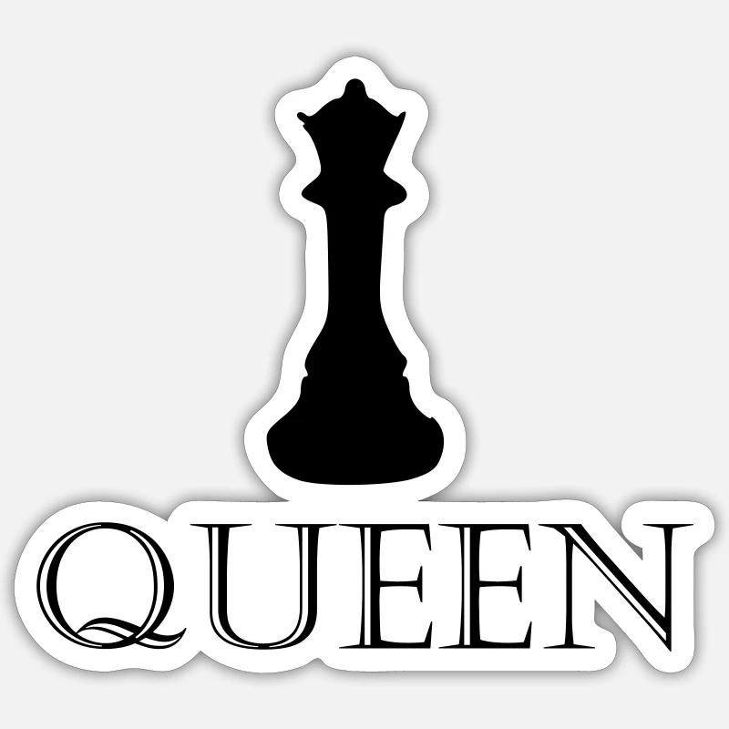 Queen - lettrage avec image Sticker taille S (10 x 10 cm)