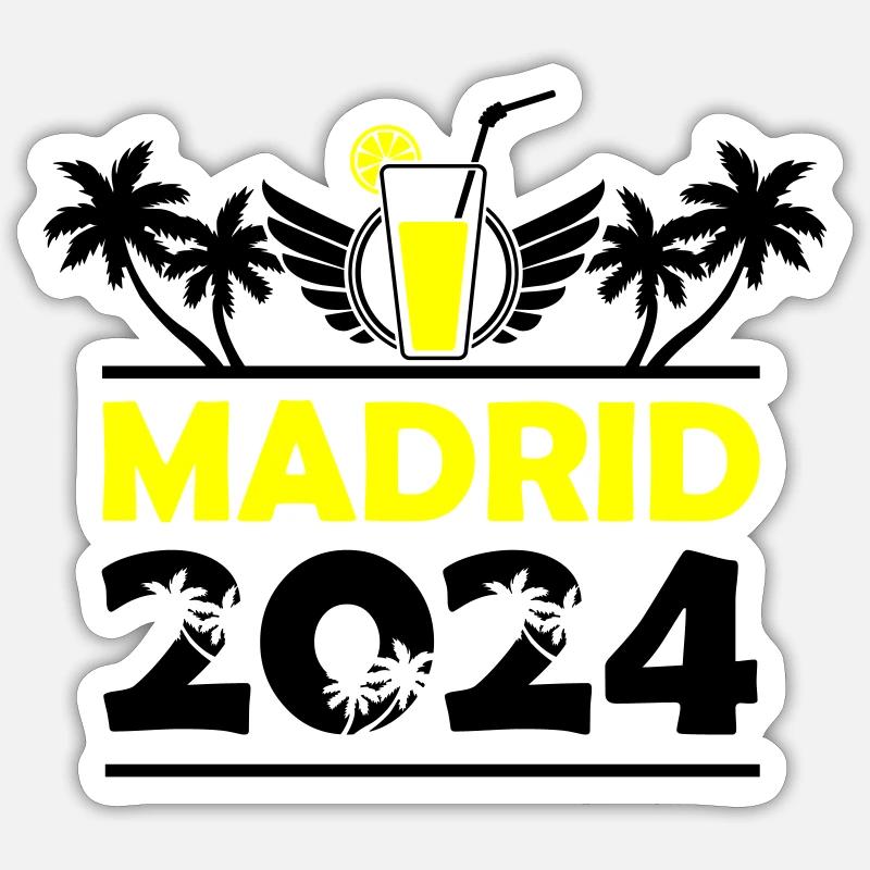 Madrid 2024 - Sticker size S (10 x 10 cm) - white matte