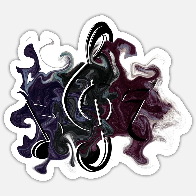 Clef Notes Sticker size S (10 x 10 cm)