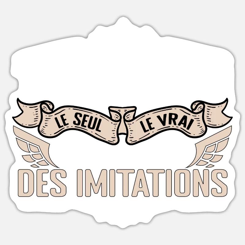 Technicien le seul Technicien le vrai Technicien - Sticker taille S (10 x 10 cm) - blanc mat