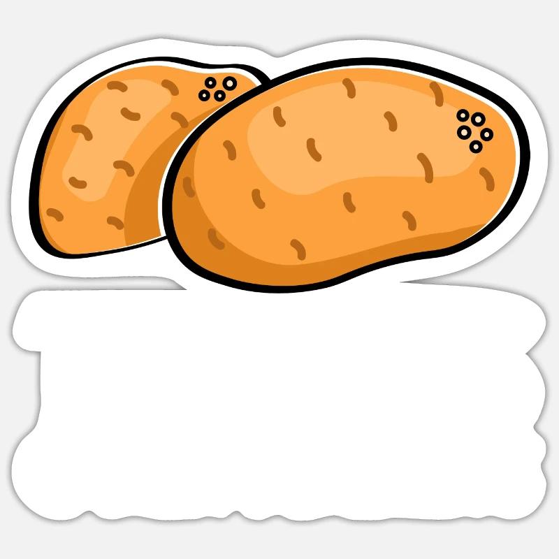 Taters Over Haters 7 - Sticker size S (10 x 10 cm) - white matte