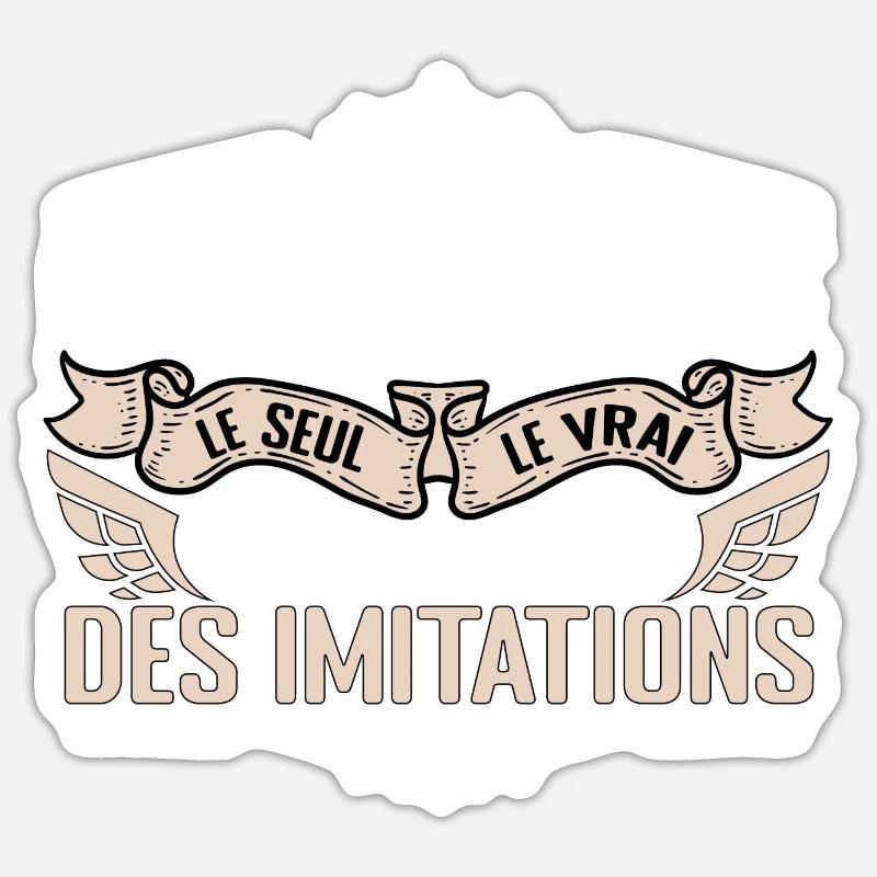 Libraire le seul Libraire le vrai Libraire - Sticker taille S (10 x 10 cm) - blanc mat