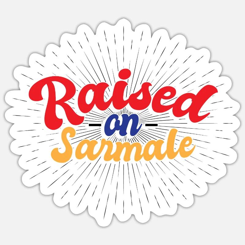 Raised On Sarmale - Sticker size S (10 x 10 cm) - white matte