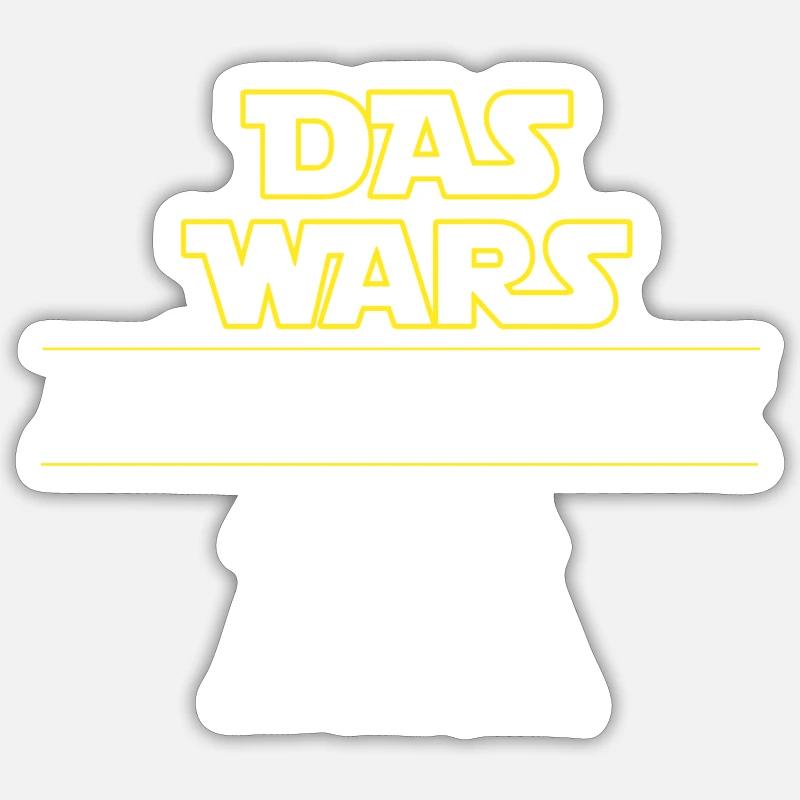 Das Wars Bachelor Abschluss - Sticker Größe S (10 x 10 cm) - Mattweiß