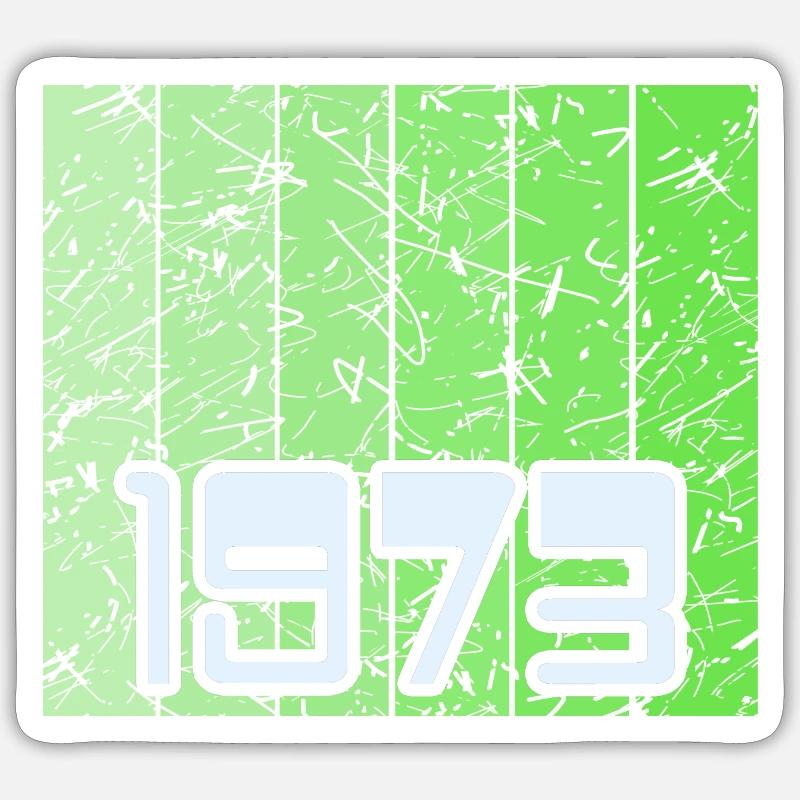 1973 - Sticker taille S (10 x 10 cm) - blanc mat