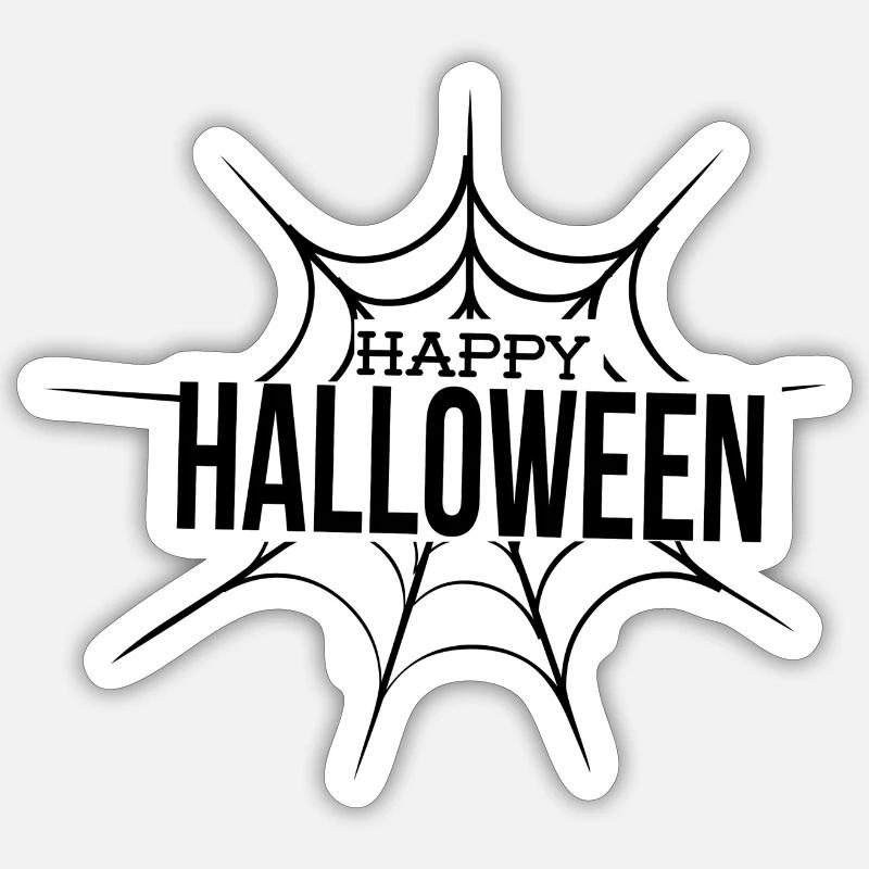 Halloween 2 - Sticker taille S (10 x 10 cm) - blanc mat