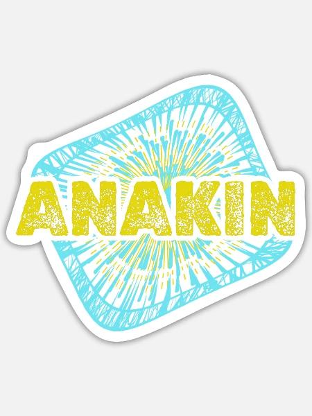 Warp Enterprise Sternenstaub Anakin - Sticker Größe S (10 x 10 cm) - Mattweiß