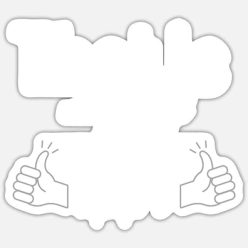 Perfekter Papa - Sticker Größe S (10 x 10 cm) - Mattweiß