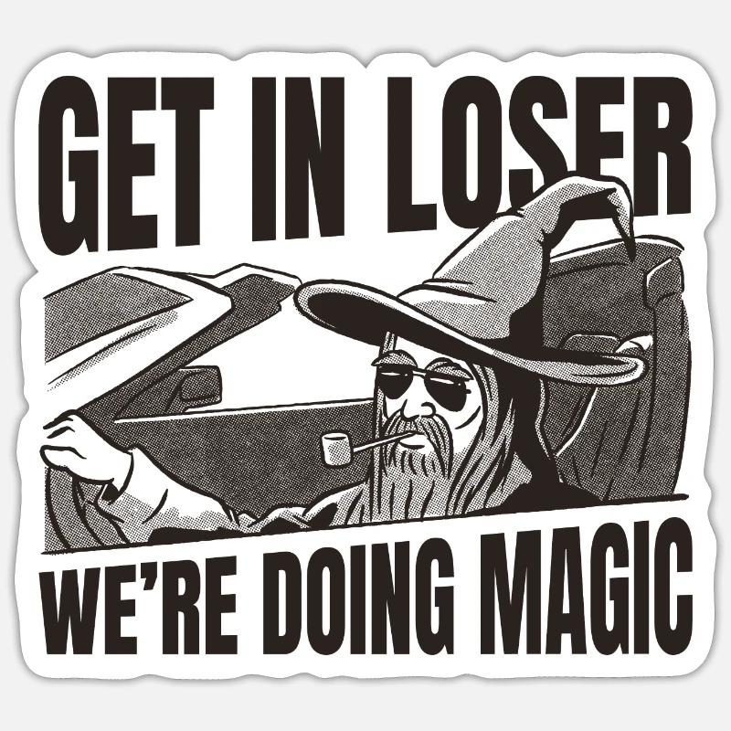 Faire Magic Wizard Sticker taille S (10 x 10 cm)