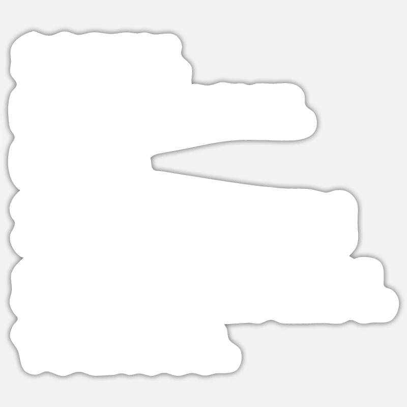 Schwein Bauer Schweinezüchter Geschenk - Sticker Größe S (10 x 10 cm) - Mattweiß