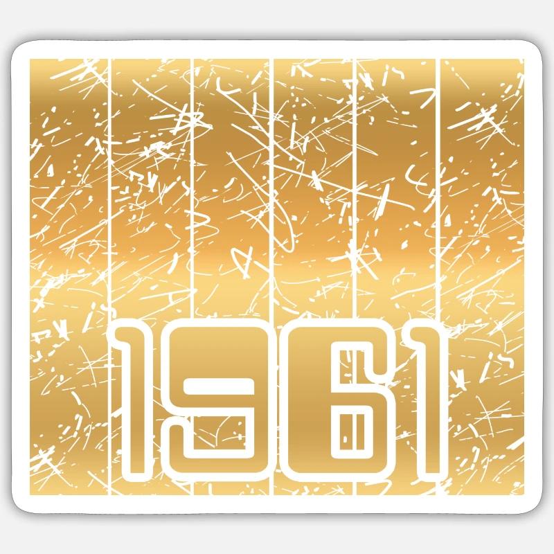 Heimat 1961 - Sticker taille S (10 x 10 cm) - blanc mat