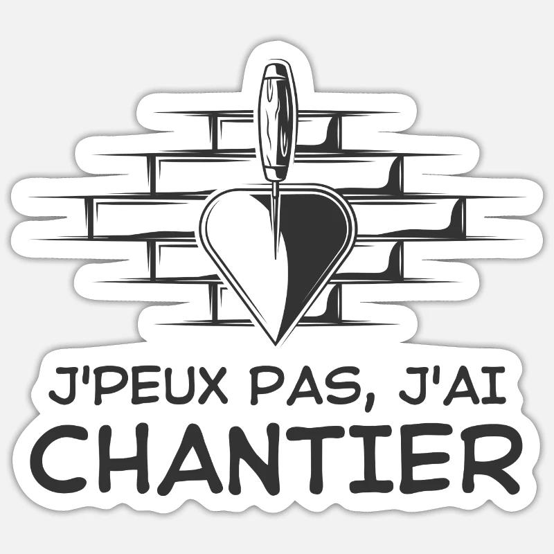 Bâtiment mur tourelle Sticker taille S (10 x 10 cm)