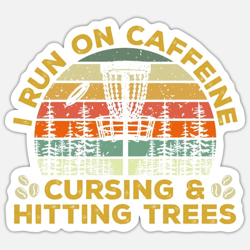 Discgolf Disc Golf Frisbee - Sticker size S (10 x 10 cm) - white matte