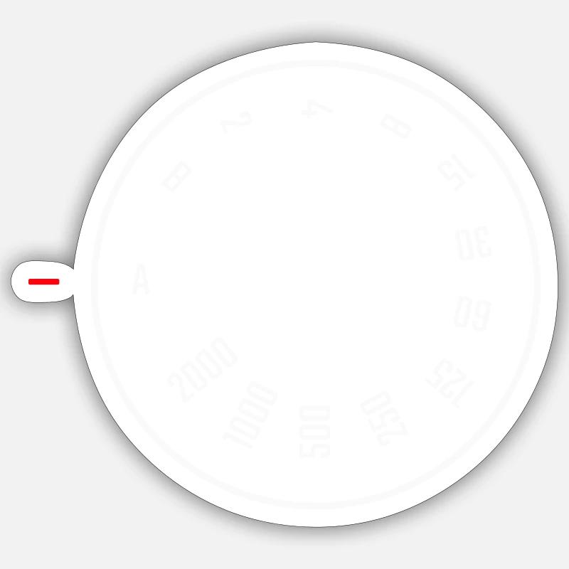 Cadran de vitesse d’obturation Sticker taille S (10 x 10 cm)