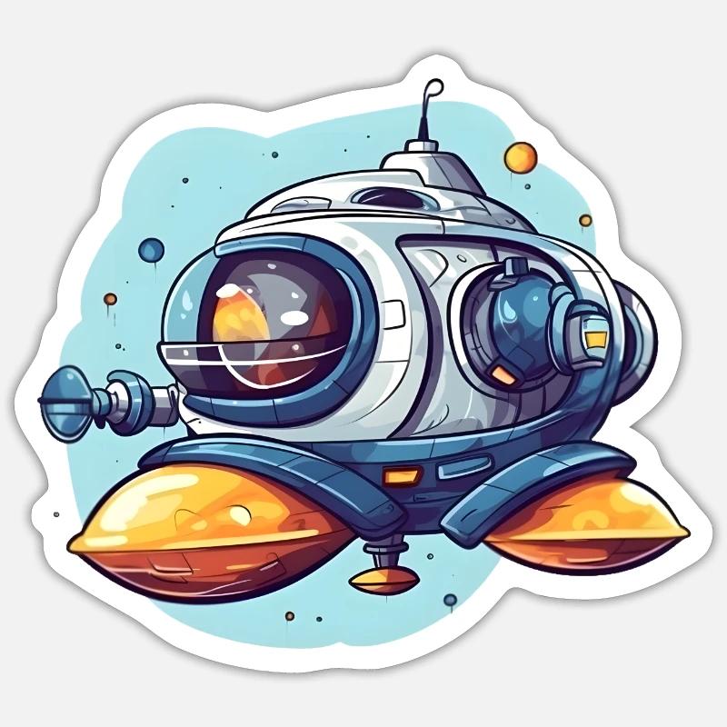 Intergalactic Mariner Sticker size S (10 x 10 cm)