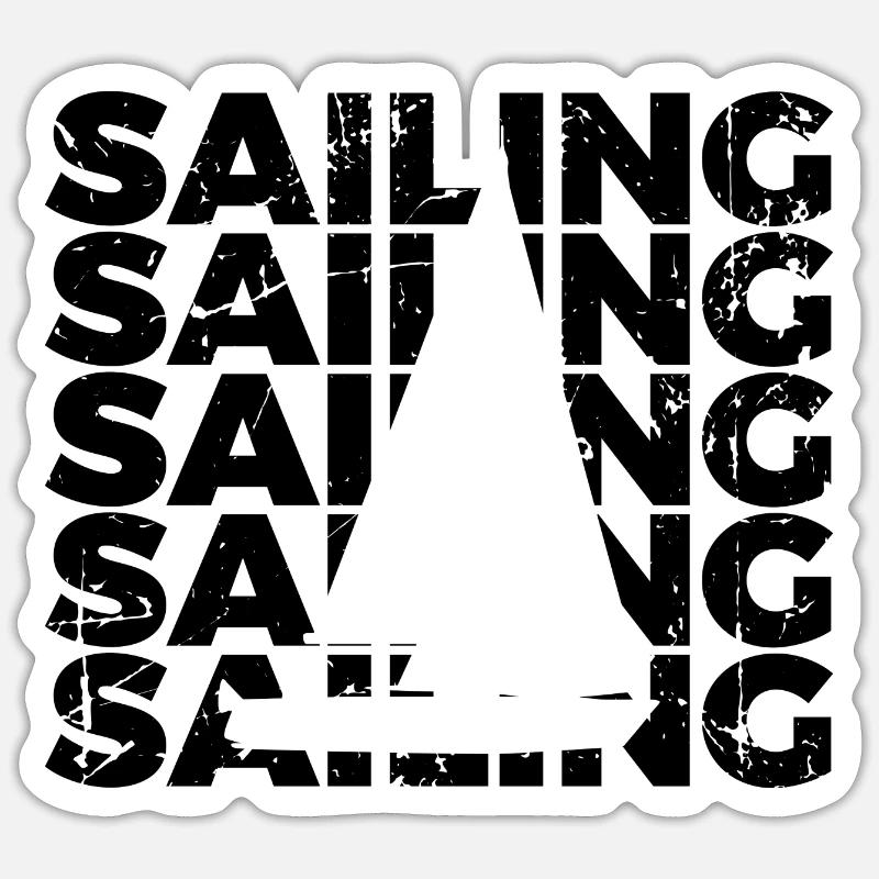 Sail - Sticker size S (10 x 10 cm) - white matte