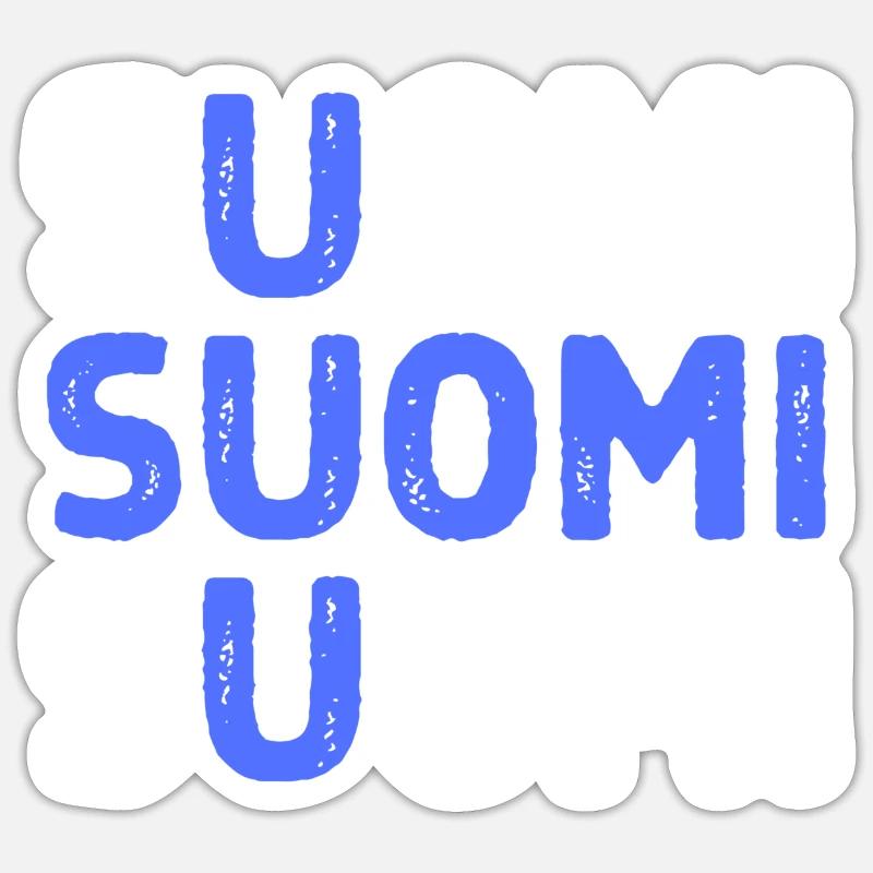 Drapeau de mot anglais - Sticker taille S (10 x 10 cm) - blanc mat