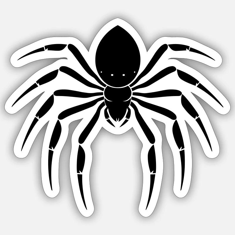Spiders - Sticker size S (10 x 10 cm) - white matte
