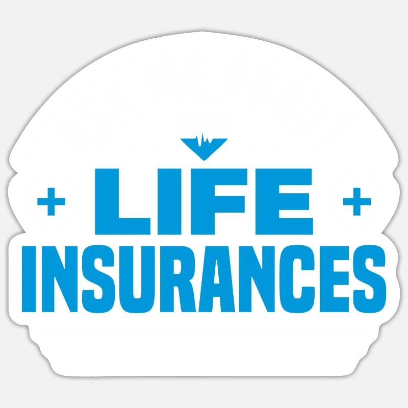 Vendeur d’assurance Agent d’assurance - Sticker taille S (10 x 10 cm) - blanc mat