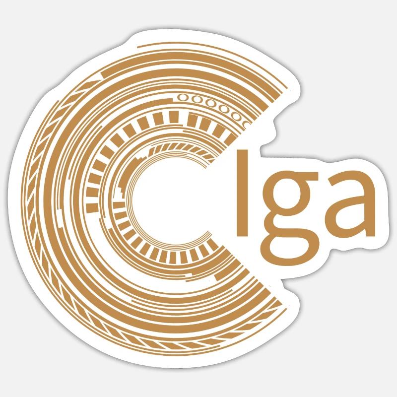 For Iga - Sticker size S (10 x 10 cm) - white matte