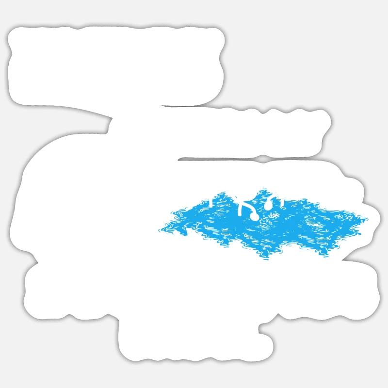 Saint-Bernard Chien Saint-Bernard - Sticker taille S (10 x 10 cm) - blanc mat
