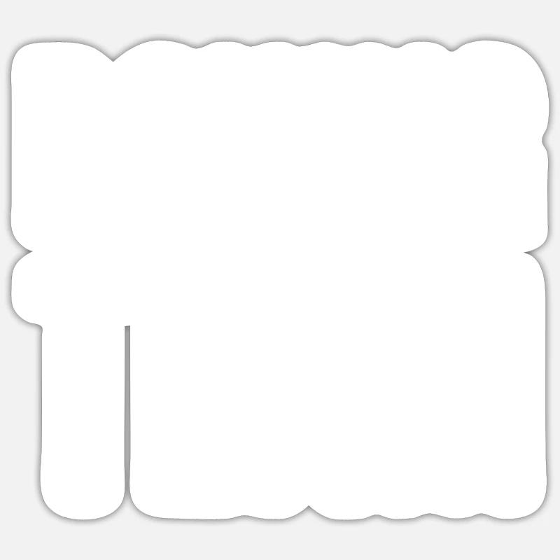 Équipe de boxe - Sticker taille S (10 x 10 cm) - blanc mat