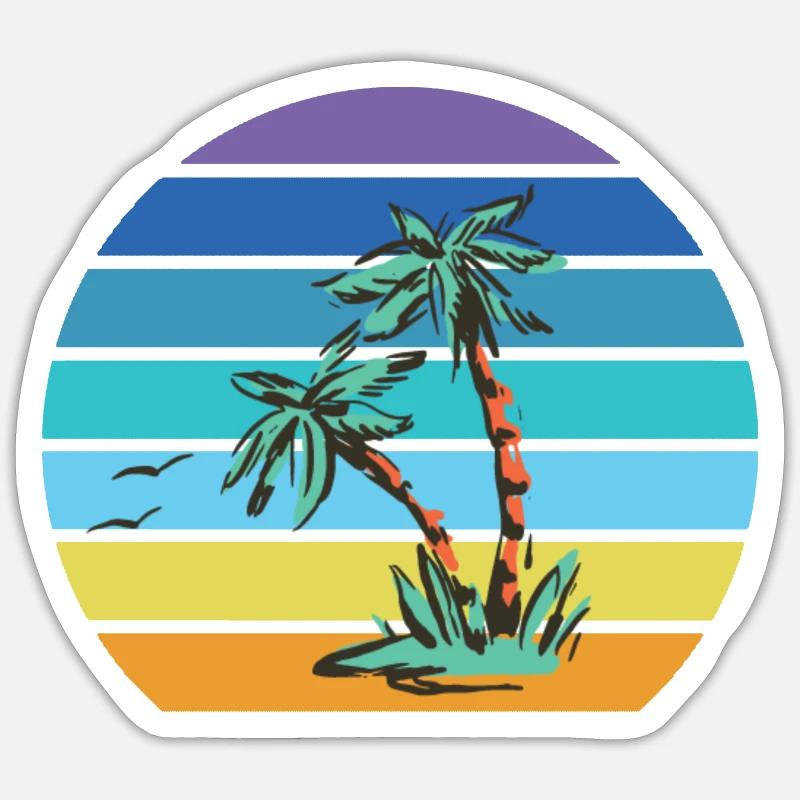 Pool Boy Natation Sauveteur Sticker taille S (10 x 10 cm)
