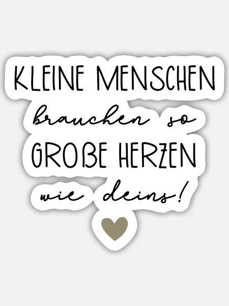 Abschiedsgeschenk Pädagogin - Sticker Größe S (10 x 10 cm) - Mattweiß