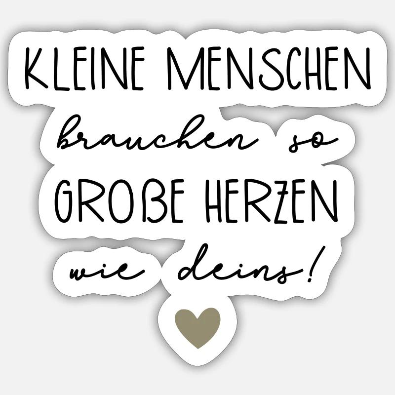 Abschiedsgeschenk Pädagogin Sticker Größe S (10 x 10 cm)