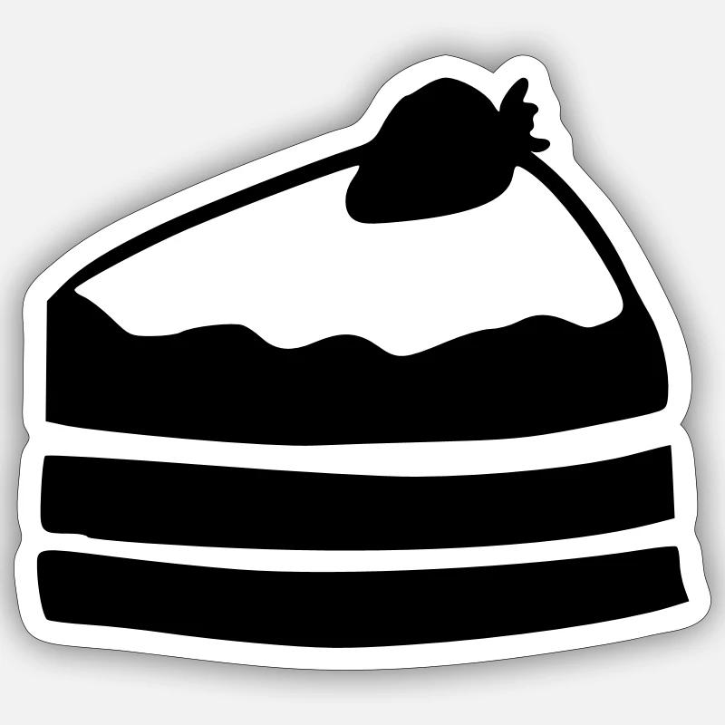 Du gâteau Sticker taille S (10 x 10 cm)