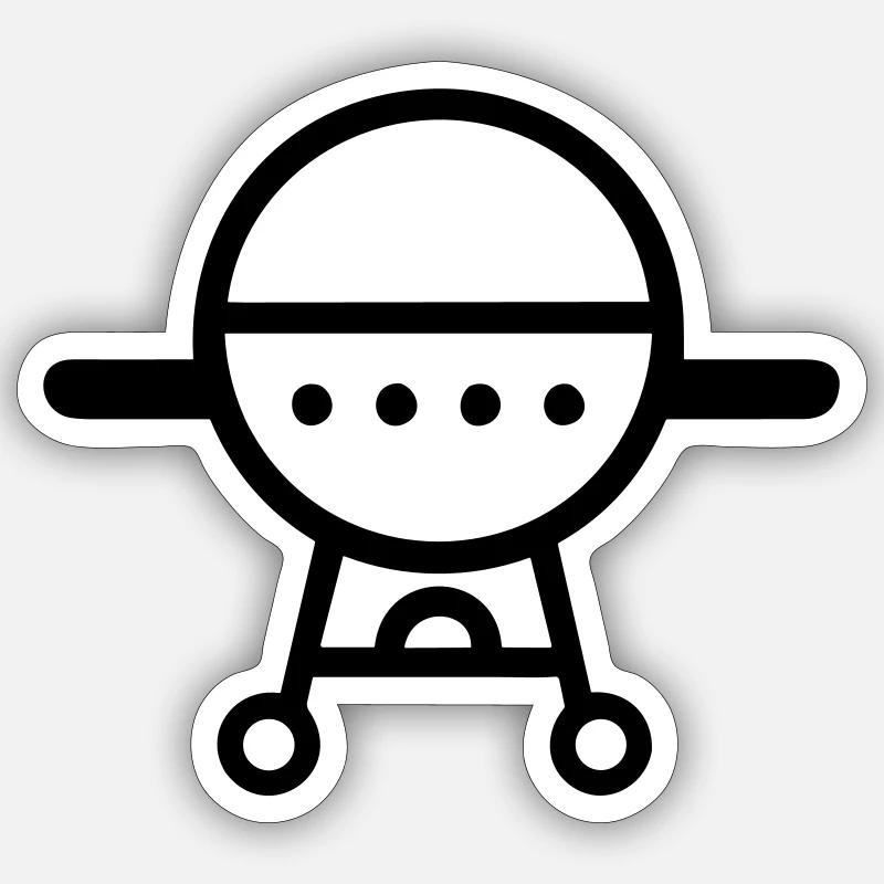 Sticker Größe S (10 x 10 cm) - 