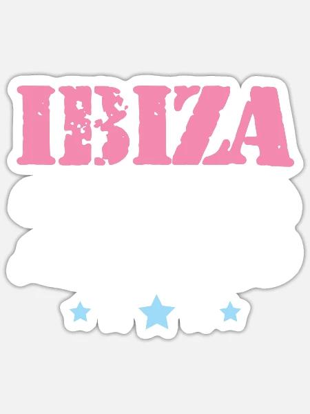 Ibiza 2023 - Sticker Größe S (10 x 10 cm) - Mattweiß