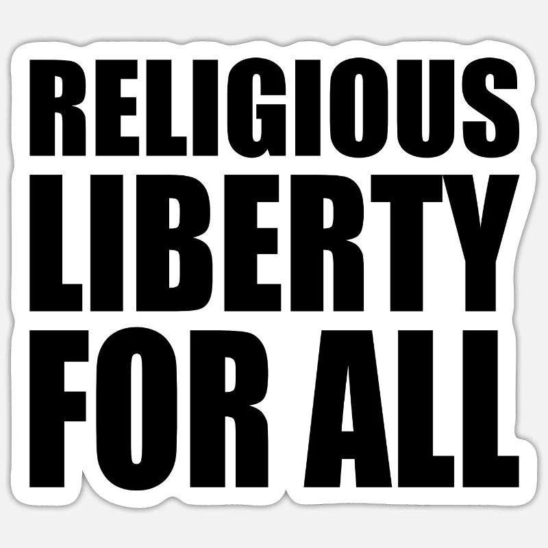 religious liberty for all Sticker size S (10 x 10 cm)